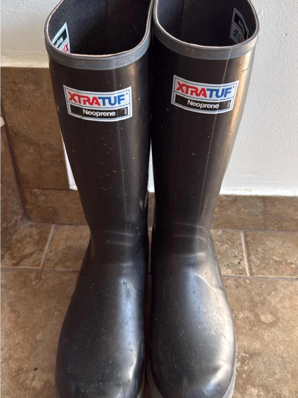 XTRATUF Black Neoprene Boots - Tall Waterproof Work Boots